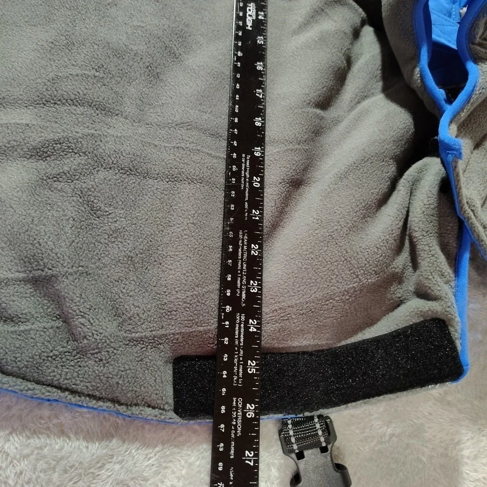 Dog Jacket Large 3XL Blue Hiking Outdoor Winter Adjustable Warm Walks Collared